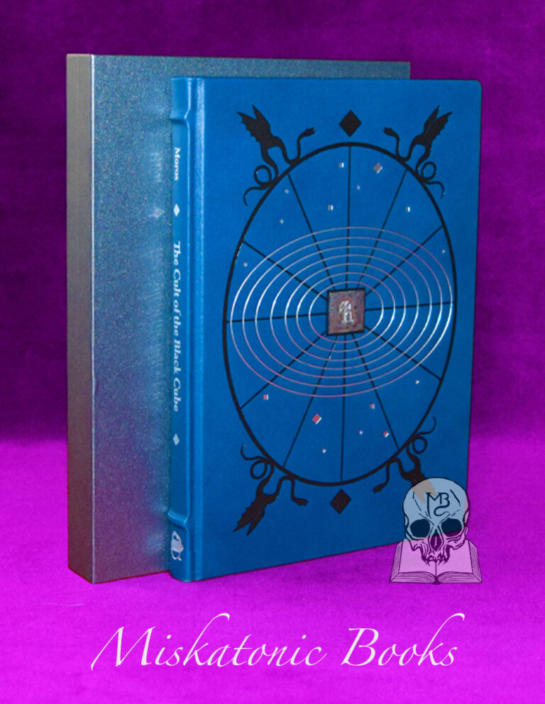 THE CULT OF THE BLACK CUBE: A Saturnian Grimoire by Dr. Arthur Moros - Deluxe Leather Bound AURIC 2nd Printing in Custom Slipcase