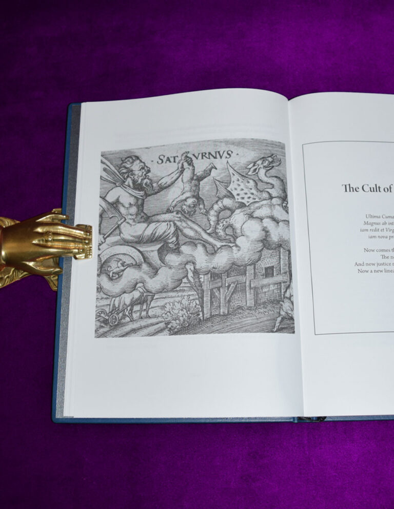 THE CULT OF THE BLACK CUBE: A Saturnian Grimoire by Dr. Arthur Moros - Deluxe Leather Bound AURIC 2nd Printing in Custom Slipcase - Image 2
