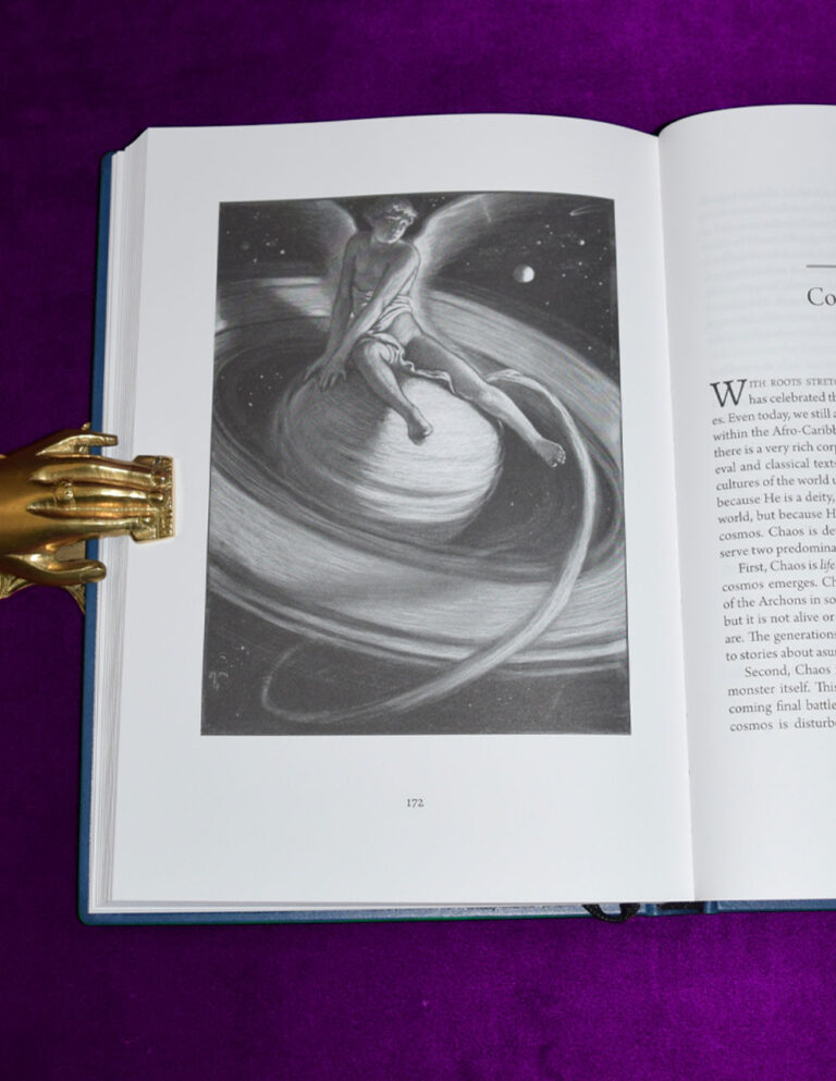 THE CULT OF THE BLACK CUBE: A Saturnian Grimoire by Dr. Arthur Moros - Deluxe Leather Bound AURIC 2nd Printing in Custom Slipcase - Image 3