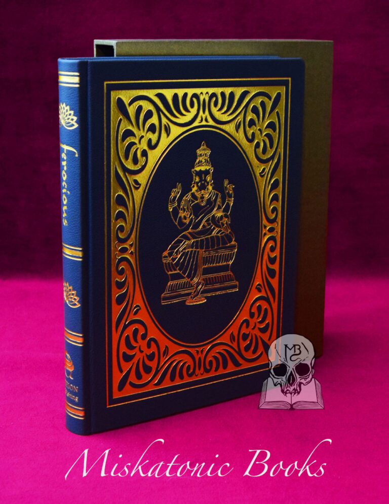 FEROCIOUS: A Folk Tantric Manual on the Sapta Matrika Cult by The Sepulcher Society - Deluxe Leather Bound Auric Edition in Custom Slipcase