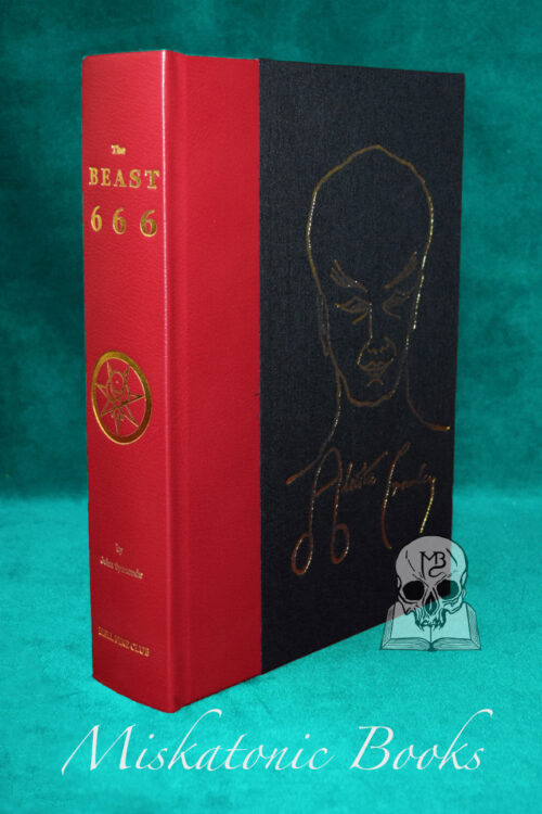 THE BEAST 666: The Life of the Wickedest Man in the World by John Symonds - Quarter Bound in Leather and Black Cloth Limited Edition