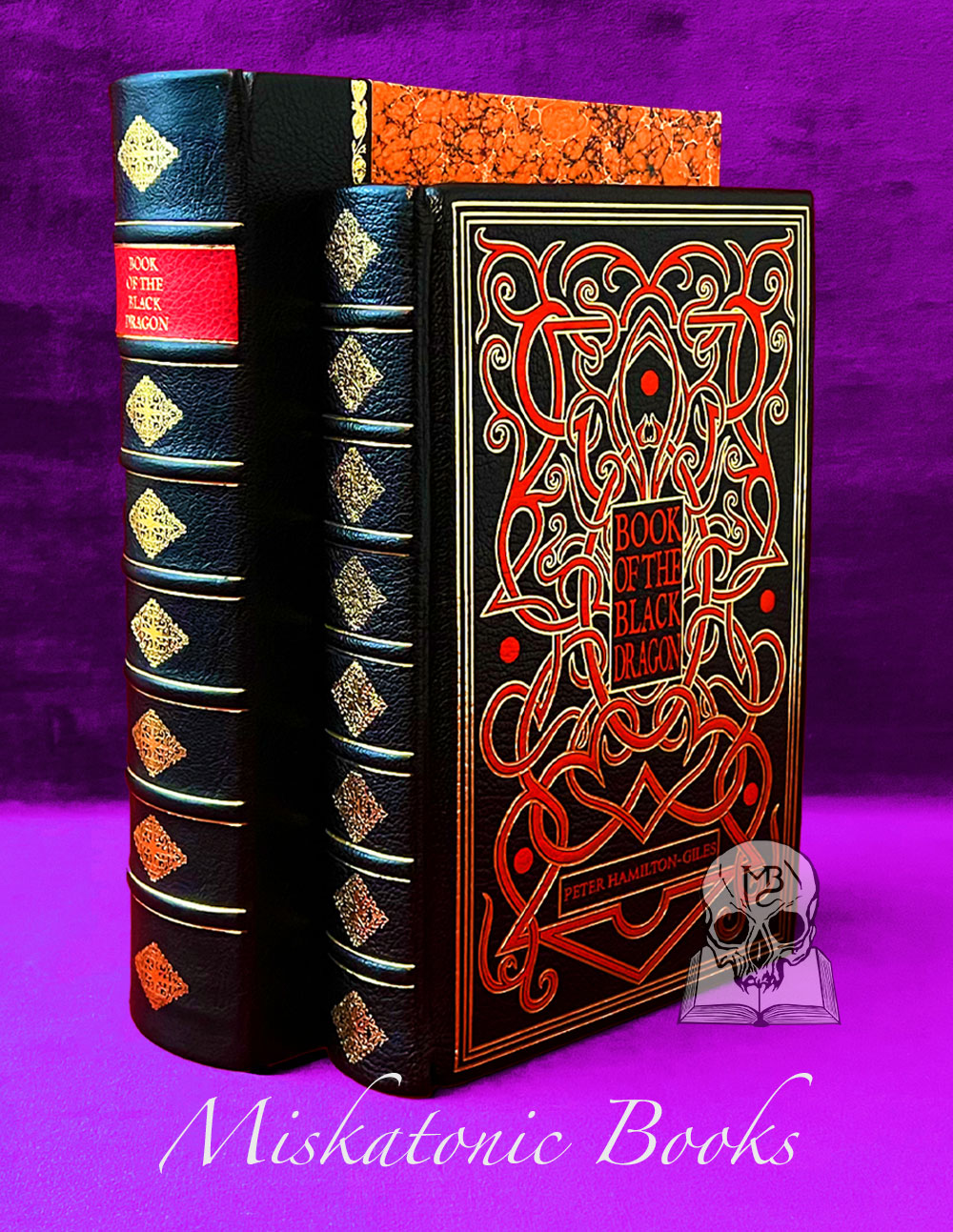 BOOK OF THE BLACK DRAGON Vol 1 - Et Nigrum Draconicum: being the theory of the Black Dragon by Peter Hamilton-Giles - Deluxe Edition bound in black goatskin and housed in a Solander traycase