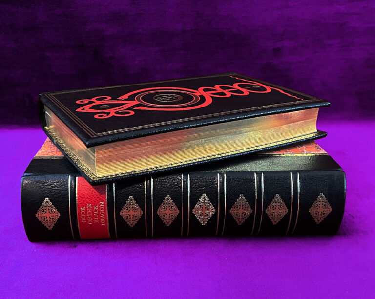 BOOK OF THE BLACK DRAGON Vol 1 - Et Nigrum Draconicum: being the theory of the Black Dragon by Peter Hamilton-Giles - Deluxe Edition bound in black goatskin and housed in a Solander traycase - Image 2