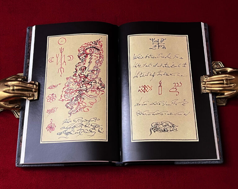 KHIAZMOS: A Book Without Pages by Andrew D. Chumbley (Rare DELUXE SPECIAL Bound in Gray and Black Goat, Binder's Proof Limited Edition Hardcover) - Image 3