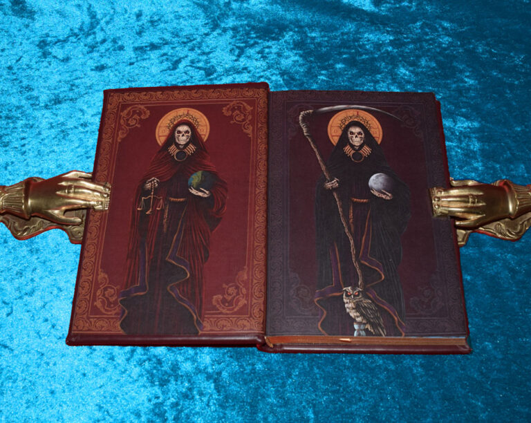 MEMENTO MORI: A Call to the Death and The Cult of La Santa Muerte edited by Edgar Kerval- Deluxe Leather Bound Limited Edition with handmade Statue - Image 3