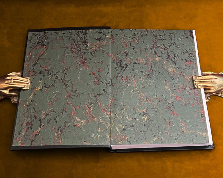 ALEX SANDERS NOTEBOOK - Deluxe Edition Bound in Sheepskin with Custom Silk Lined Wood Box with Slipcase - Image 3