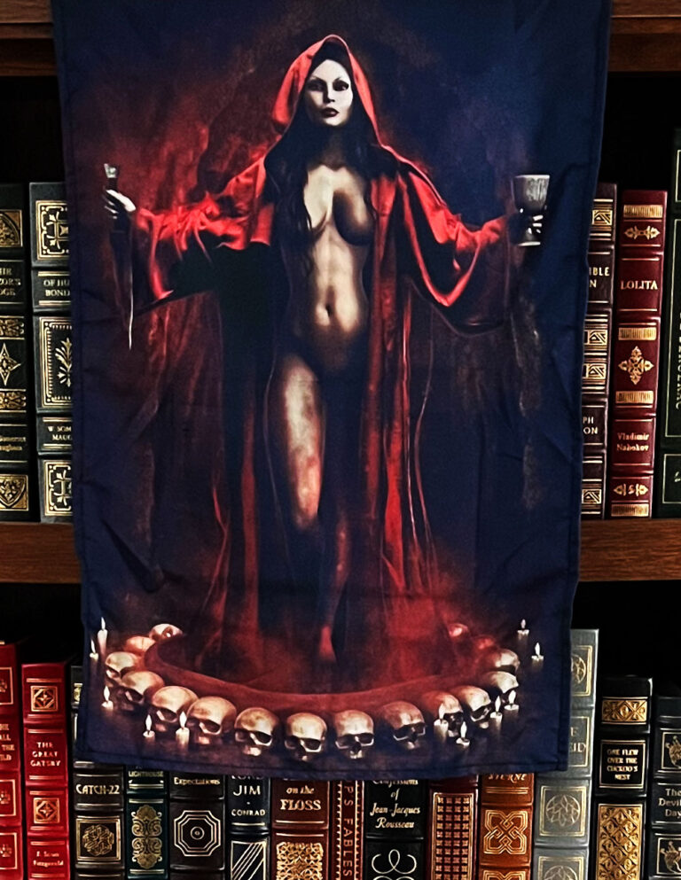 QLIPHOTH: The Scarlet Queen (Opus X) with multiple authors - Deluxe Leather Bound Edition Hardcover Altar Cloth - Image 3