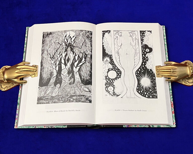 NIGHTSIDE OF EDEN by Kenneth Grant - Signed Deluxe Quarter Bound in Leather and Marbled Boards in Custom Slipcase - Image 3