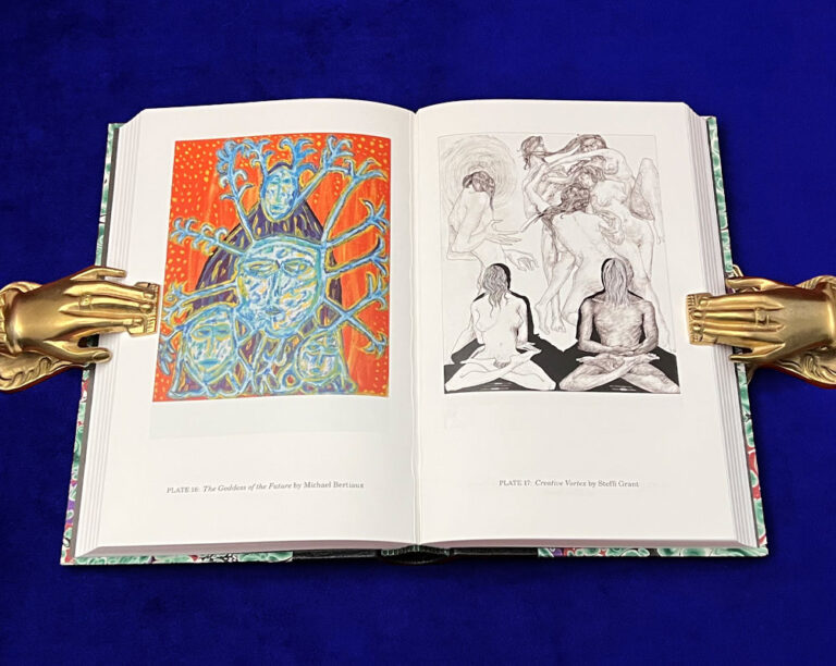 NIGHTSIDE OF EDEN by Kenneth Grant - Signed Deluxe Quarter Bound in Leather and Marbled Boards in Custom Slipcase - Image 2