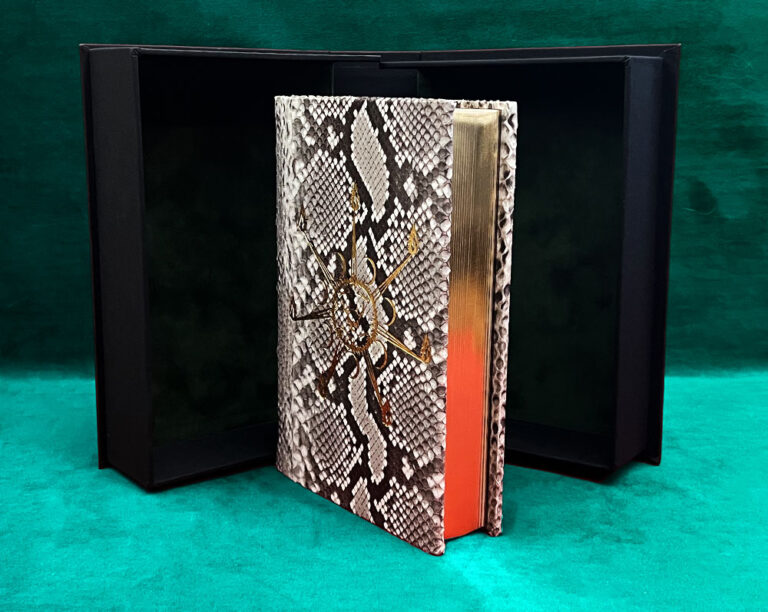 THE WITCHBLOOD GRAIL: The Second Volume in the Trilogy, The Way of Sacrifice by Mark Alan Smith (Signed, Inscribed and Sigilised, Bound in White Python, Consecrated Deluxe Edition)  - Image 2