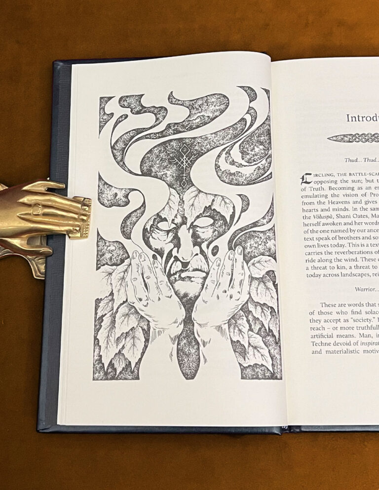 WOLFS-HEAD: Óðinn, The Ecstatic God of Tethers and Skin-Turning. By Shani Oates - Deluxe Leather Bound Collector's Limited Edition Hardcover - Image 2