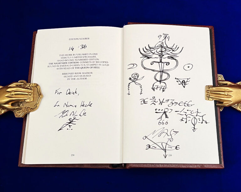 QUEEN OF HELL by Mark Alan Smith (Signed, Inscribed and Sigilized, 2nd Deluxe Leather Bound Limited Edition Hardcover in Custom Traycase) - Image 3