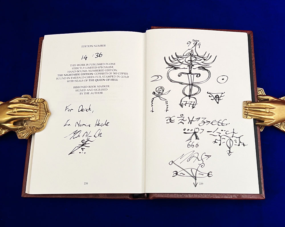 QUEEN OF HELL by Mark Alan Smith (Signed, Inscribed and Sigilized, 2nd Deluxe Leather Bound Limited Edition Hardcover in Custom Traycase) QUEEN OF HELL by Mark Alan Smith (Signed, Inscribed and Sigilized, 2nd Deluxe Leather Bound Limited Edition Hardcover in Custom Traycase)
