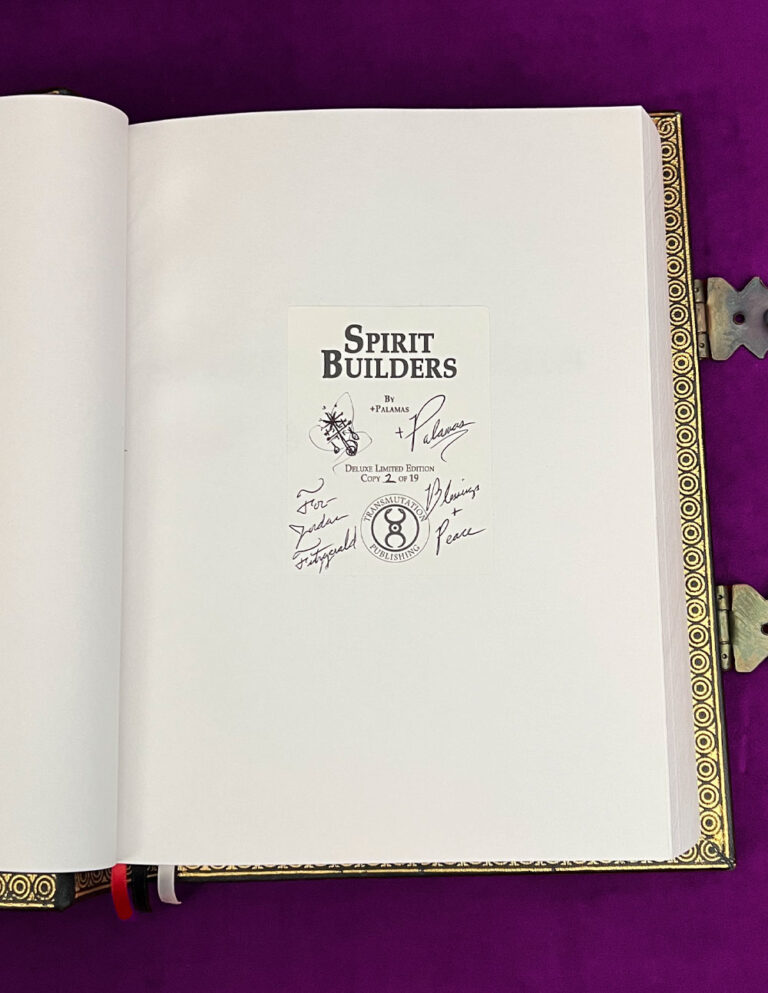 SPIRIT BUILDERS by Palamas : A Free Illuminist Approach to the Antient & Primitive Rite of Memphis Misraim - Deluxe Edition Bound in Leather with Metal Clasps - Image 4