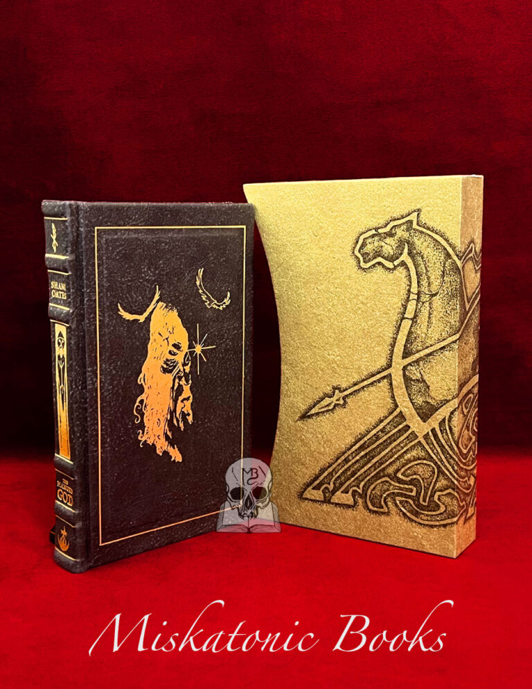 The Hanged God by Shani Oates - Deluxe Leather Bound Artisanal "18K" Limited Edition Hardcover in Custom Slipcase