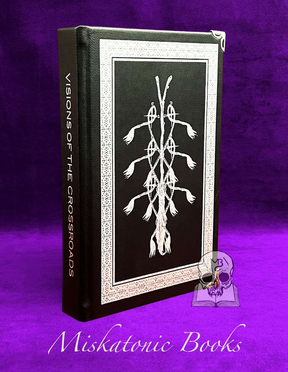 VISIONS OF THE CROSSROADS: The Art of a Wanderer in Traditional Witchcraft by Leonard Dewar (Deluxe Leather Bound Edition with Altar Cloth)