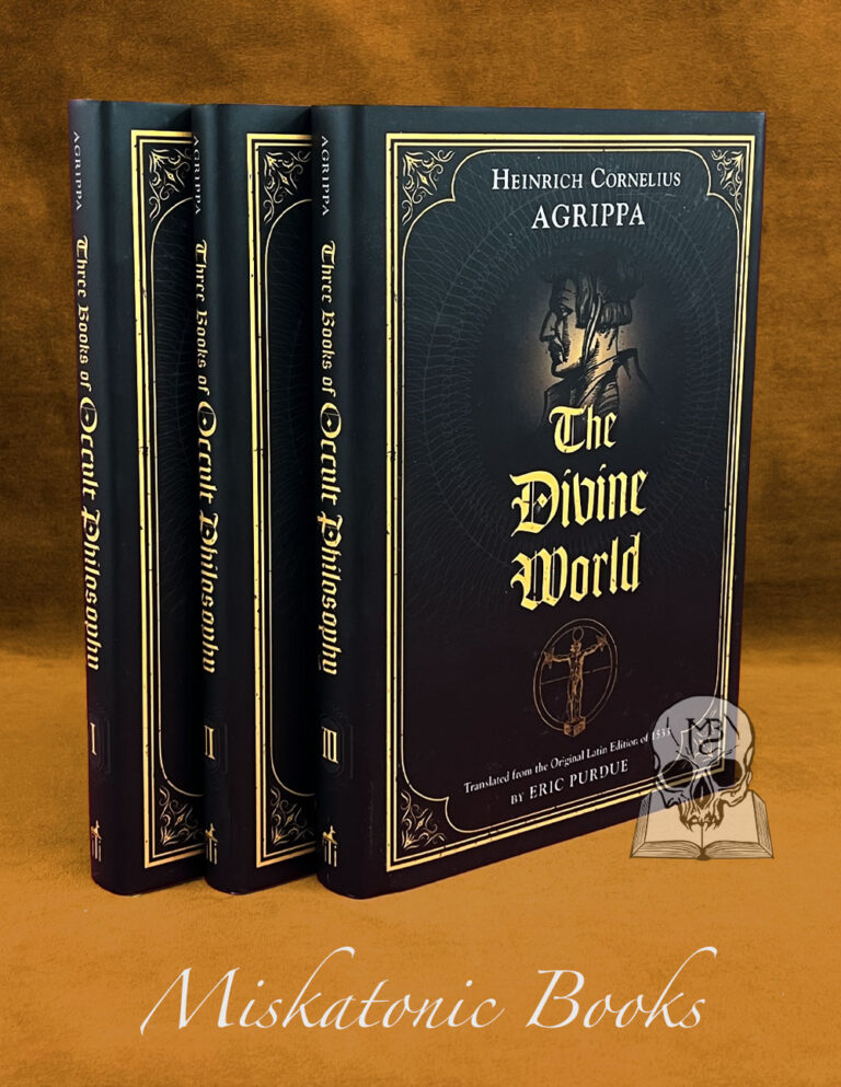 THREE BOOKS OF OCCULT PHILOSOPHY by Heinrich Cornelius Agrippa, translated by Eric Purdue - Three Volume Hardcover Set in Slipcase - Image 2