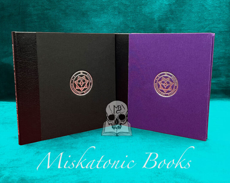 BOOK FOUR Part 1 : MYSTICISM &  Part 2 : MAGICK by Aleister Crowley and  Mary D’Este Sturges (Soror Virakam) - (DELUXE Limited Edition Hardcover Quarter Bound in Leather and Purple Linen) - Image 2