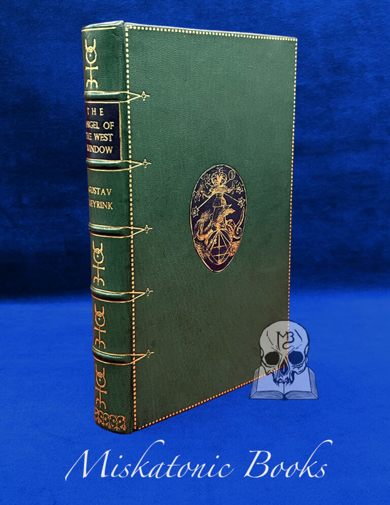 THE ANGEL OF THE WEST WINDOW by Gustav Meyrink - Custom Bound in Fine Leather by Renown Bookbinder Nate McCall