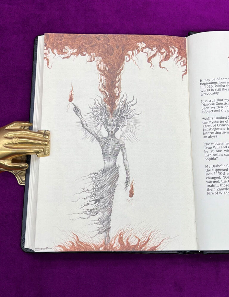 DIABOLIC GNOSTICISM: Mythos & Philosophy by Christophe Kafyrfos - Deluxe Leather Bound Limited Edition Hardcover in Custom Slipcase - Image 5