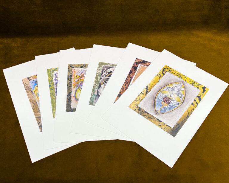 SALON DE LA ROSE CROIX: A Collection of Fifteen Art Prints by Sasha Chaitow (Limited Edition Hardcover Bound in Silk and Kidskin Leather) - Image 3