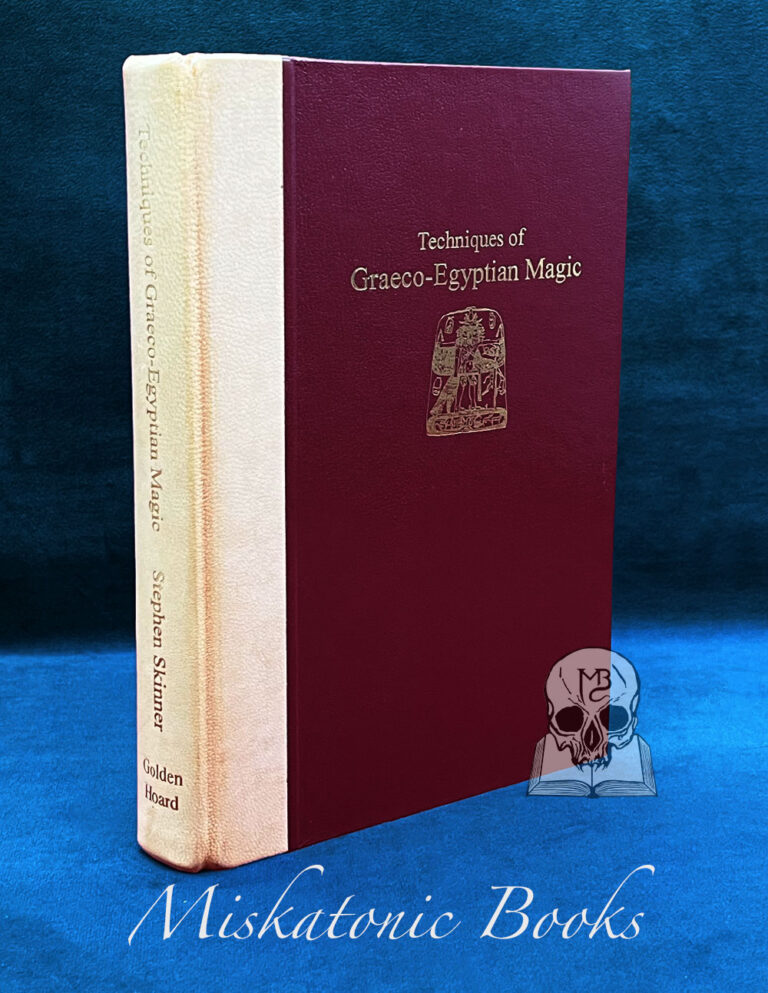 TECHNIQUES OF GRAECO-EGYPTIAN MAGIC by Stephen Skinner (Deluxe Leather Bound Hardcover Edition)