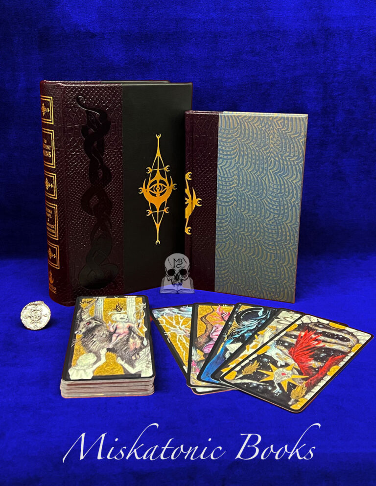 THE SERPENT IKONS by Helena van El - SIGNED Deluxe Limited Edition Quarter Bound in Leather in Custom Solander Box with Oversized Tarot Deck & Coin