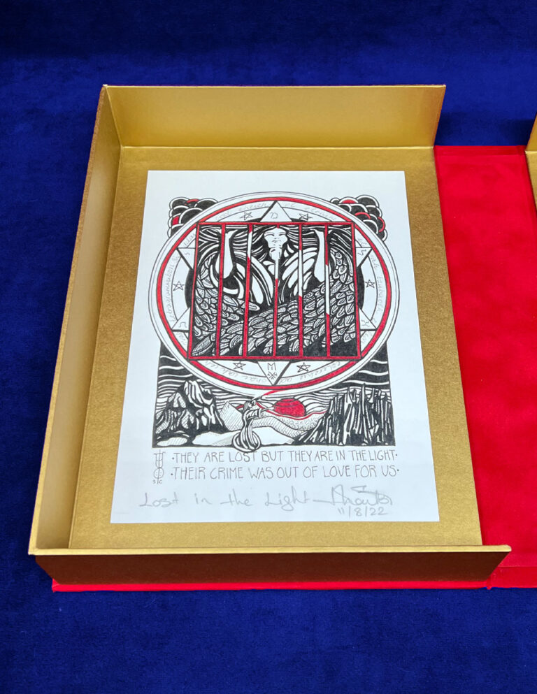 SON OF PROMETHEUS: The Life and Work of Joséphin Péladan by Dr. Sasha Chaitow - Deluxe Leather Bound Auric Edition in Custom Traycase - Image 3