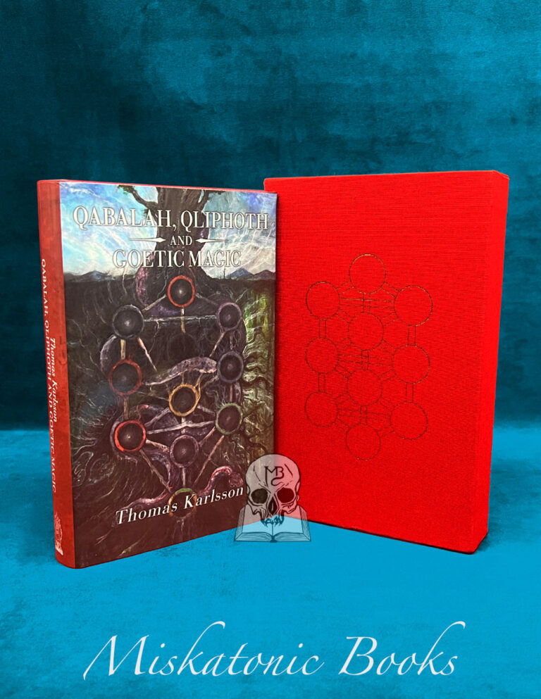 QABALAH, QLIPHOTH AND GOETIC MAGIC by Thomas Karlsson - Deluxe Leather Bound Limited Edition Hardcover in Custom Slipcase