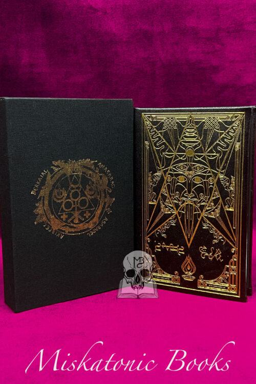 THE GRAND GRIMOIRE OF INFERNAL PACTS by Michael W. Ford - Deluxe Leather Bound Limited Edition Hardcover in Custom Slipcase