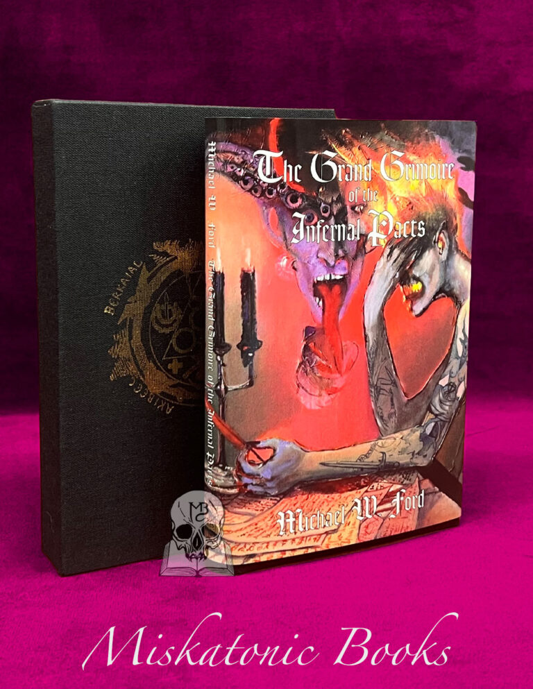 THE GRAND GRIMOIRE OF INFERNAL PACTS by Michael W. Ford - Deluxe Leather Bound Limited Edition Hardcover in Custom Slipcase - Image 2