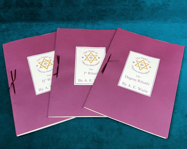 ORDER OF UNKNOWN PHILOSOPHERS by A. E. Waite - Limited Edition in Quarter Bound Leather and Silk Portfolio - Image 2