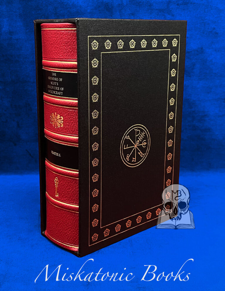 THE GRIMOIRE OF SCOT'S DISCOVERIE OF WITCHCRAFT by Frater S - Deluxe Leather Bound Edition in Custom Slipcase - Image 2
