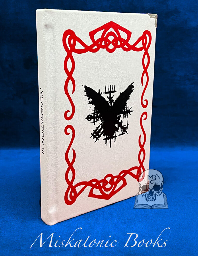 VENERATION vol 3: Shapeshifting, Lycanthropy & Shamanism by Dr. Raven Stronghold - Deluxe Leather Bound Limited Edition with Altar Cloth