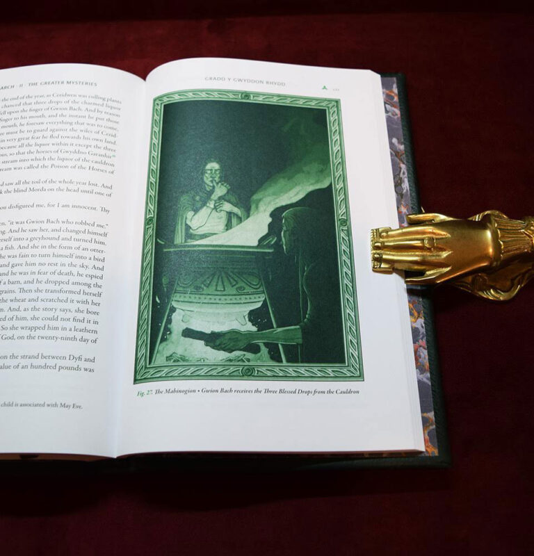 THE DOLMEN ARCH: A Study Course in the Druid Mysteries volume 2 The Greater Mysteries by John Michael Greer - Signed SPECIAL Leather Bound Limited Edition Hardcover in Custom Traycase - Image 8
