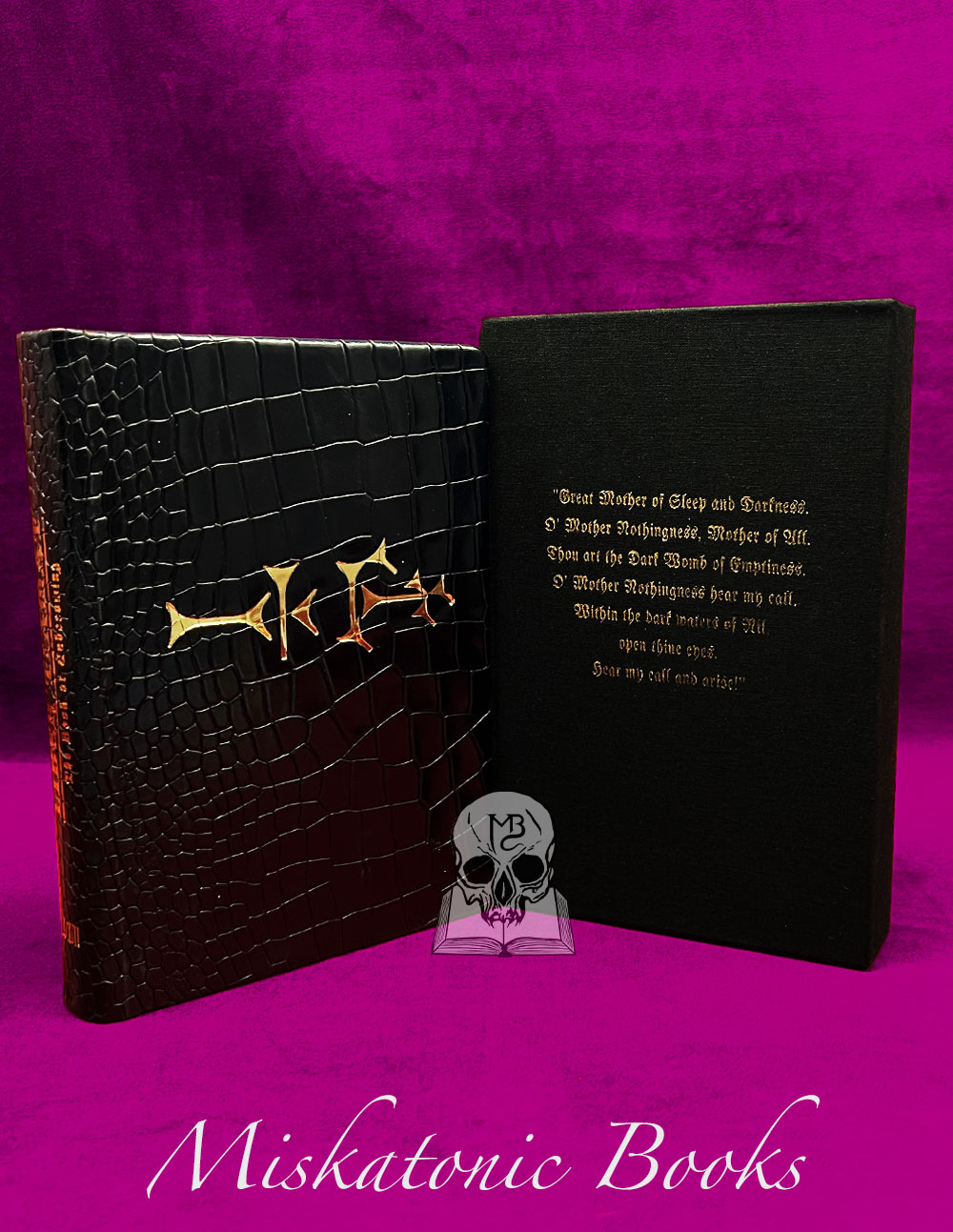 LIBER TIAMAT: The Book of Unbecoming by XI/XIII - Deluxe Leather Bound Limited Edition Hardcover in Custom Slipcase