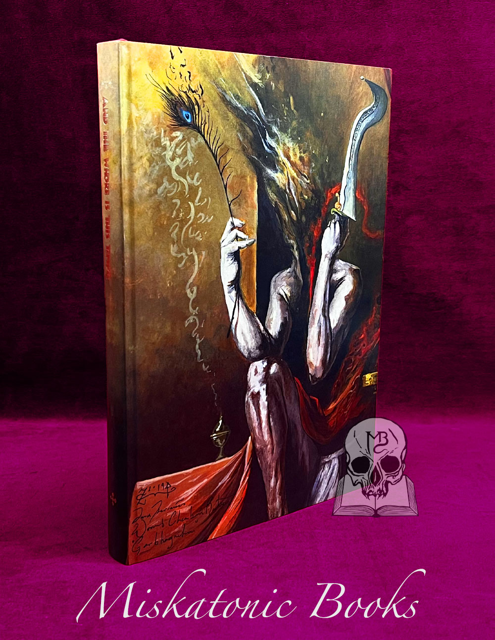 THE WHORE IS THIS TEMPLE edited by Nameless, With Art and Illustrations by David Herrerias -  Limited Edition Hardcover