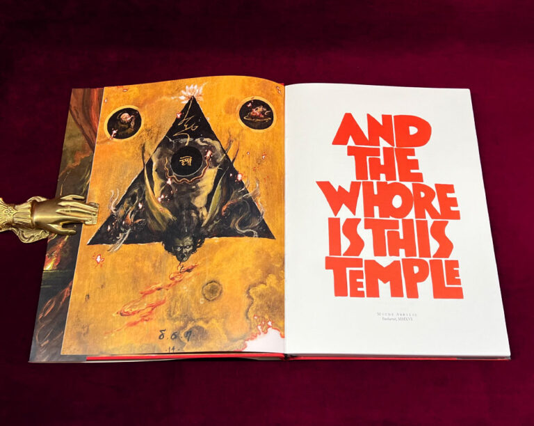 THE WHORE IS THIS TEMPLE edited by Nameless, With Art and Illustrations by David Herrerias -  Limited Edition Hardcover - Image 4