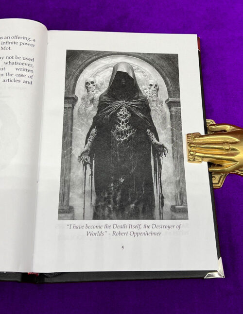 CODEX PUTREFACTIO NIGRA: The Canaanite's Book of Death by Zulqarnayn XIll - Deluxe Leather Bound Edition with Altar Cloth - Image 2