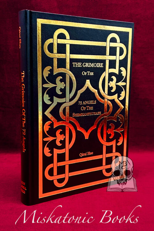THE GRIMOIRE OF THE 72 ANGELS OF THE SHEMHAMPHORASH by Qirui Huo (Deluxe Leather Bound Hardcover Edition)