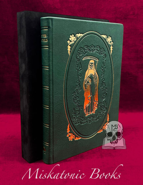 UNDERWORLD: A Practical Guide to Necromancy by Sepulcher Society forward by Tomas Vincente - DELUXE Leather Bound Auric Edition in Custom Slipcase