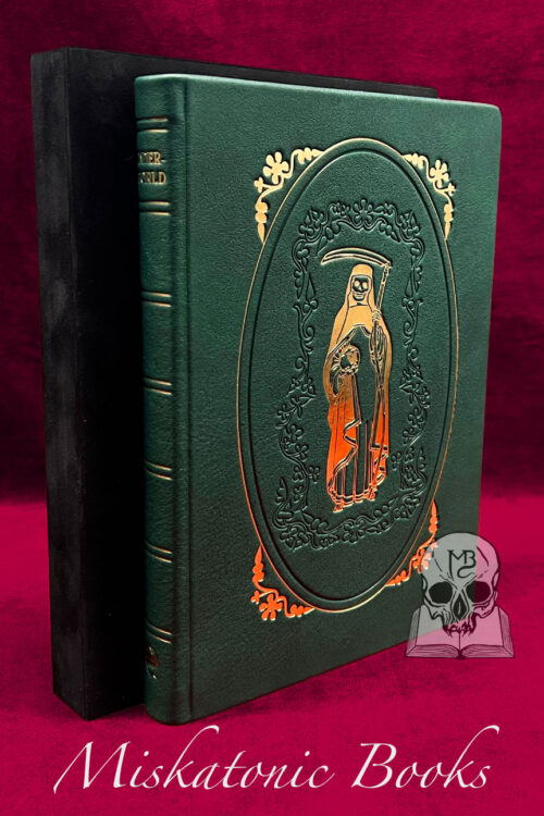 UNDERWORLD: A Practical Guide to Necromancy by Sepulcher Society forward by Tomas Vincente - DELUXE Leather Bound Auric Edition in Custom Slipcase