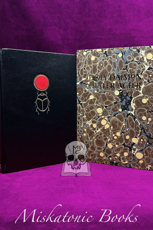 HOLY DAIMON by Frater Acher - Deluxe Leather Bound Limited Edition Hardcover 2nd Edition in Custom Marbled Slipcase