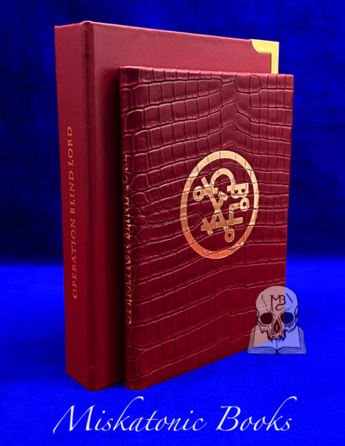 OPERATION BLIND LORD by Dictus Rex Genus Astrum - Deluxe Leather Bound Limited Edition in Custom Traycase (Reptilian Edition)