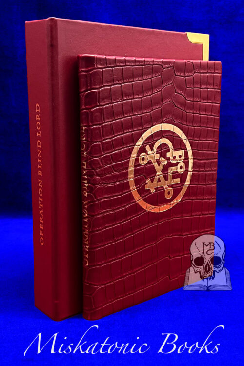 OPERATION BLIND LORD by Dictus Rex Genus Astrum - Deluxe Leather Bound Limited Edition in Custom Traycase (Reptilian Edition)