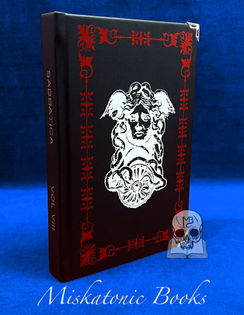 SABBATICA Vol 8: The Mysterious Chants of the Death and the Dead edited by Edgar Kerval - Deluxe Leather Bound Limited Edition Hardcover with Altar Cloth
