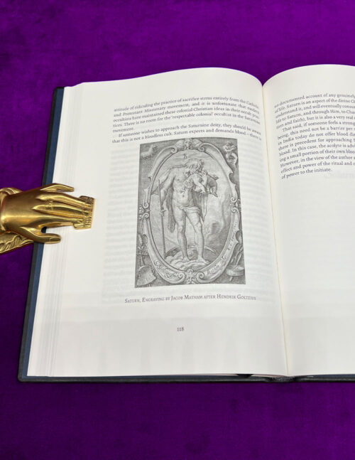 THE CULT OF THE BLACK CUBE: A Saturnian Grimoire by Dr. Arthur Moros (Deluxe Leather Bound Auric Edition with Lead Saturnian Plate on Cover) - Image 3