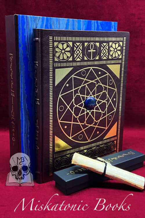 THE BOOK OF FLESH AND FEATHER by Zemaemidjehuty - SPECIAL Hors Commerce edition leather bound, embedded gem in solandar box