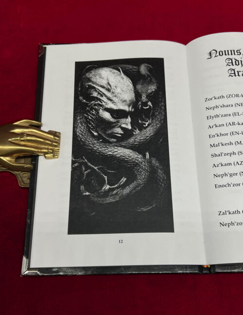 THE SATANIC MANUAL OF THE ABYSMAL SERPENT by Agustine Moriar - Deluxe Leather Bound Limited Edition Hardcover + Extra Book - Image 4