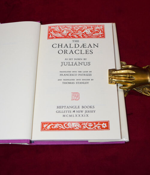 THE CHALDAEAN ORACLES As Set Down By Julianus - Hardcover Edition Published by Heptangle - Image 2